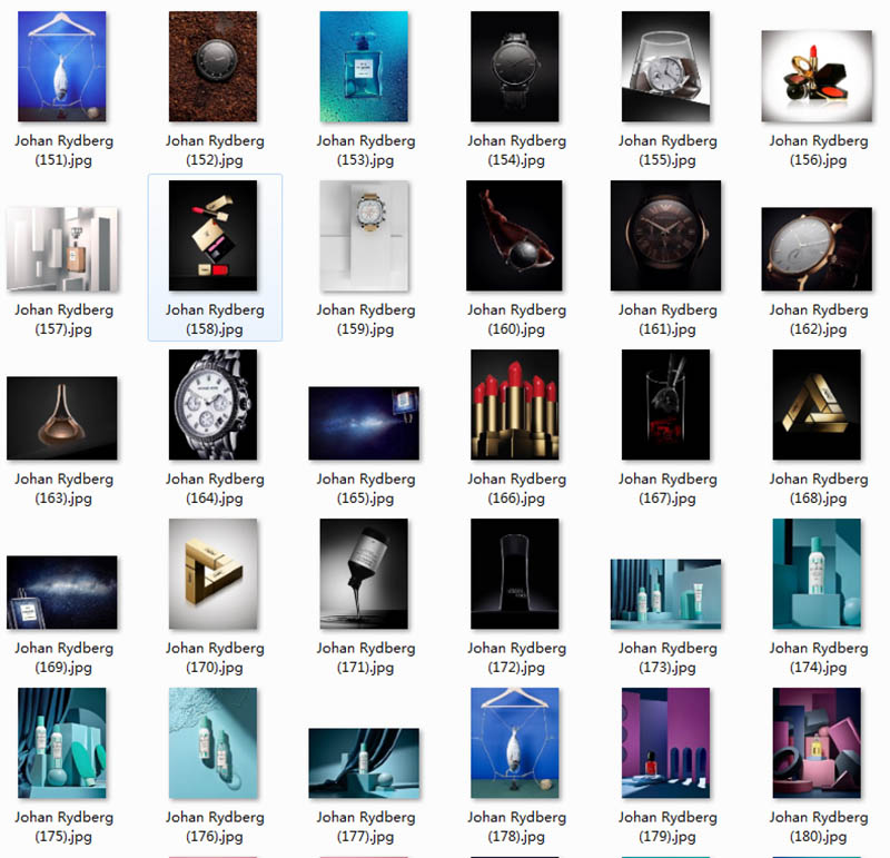 酒、化妆品、手表、包包等静物商业产品摄影作品图片欣赏，摄影师Johan rydberg作品