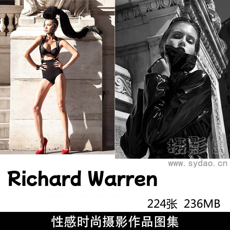 224张欧美性感美女时尚人像摄影作品图片欣赏，摄影师Richard Warren审美提升素材