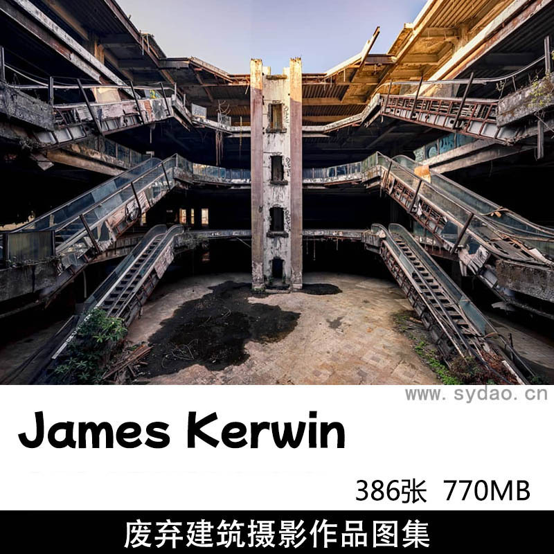 386张废弃建筑荒废教堂摄影作品图片欣赏，英国摄影师James Kerwin作品审美提升素材