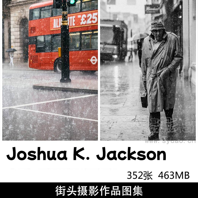352张弱光下伦敦街头街景摄影作品图片欣赏，英国摄影师Joshua K. Jackson作品审美提升素材