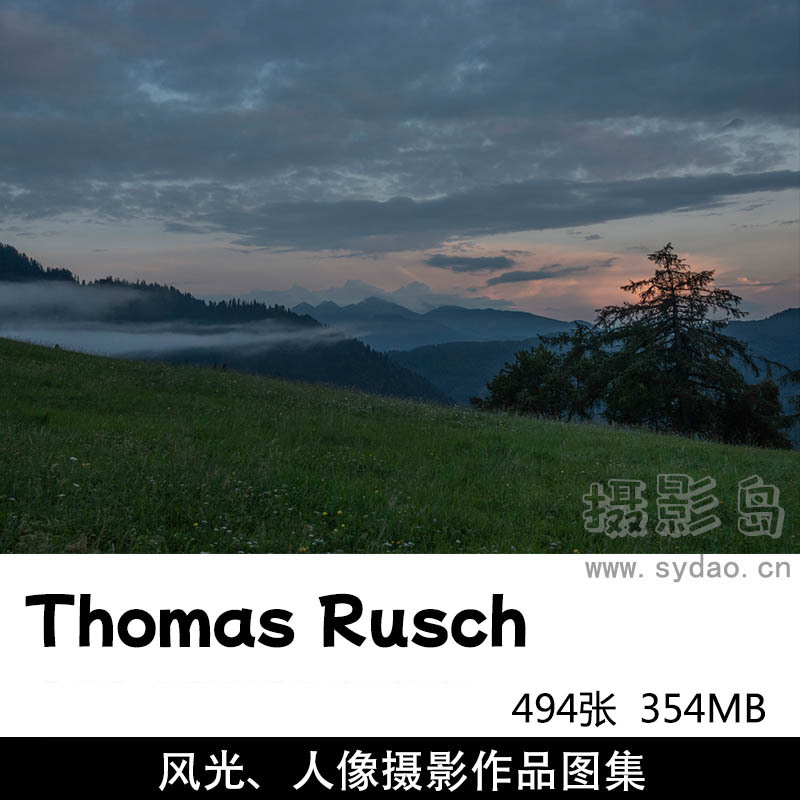 494张风光、人像、头像照、肖像照、人体艺术摄影作品欣赏，摄影师Thomas Rusch作品审美提升素材