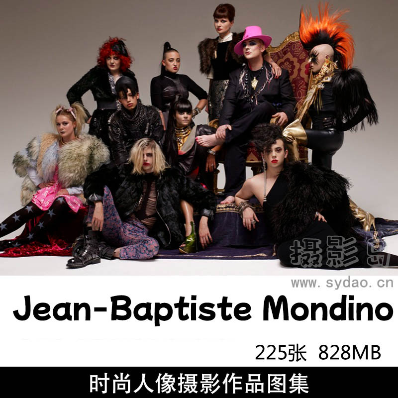 225张时尚人像合照、杂志封面大片摄影作品图片欣赏，法国摄影师Jean-Baptiste Mondino作品审美提升素材