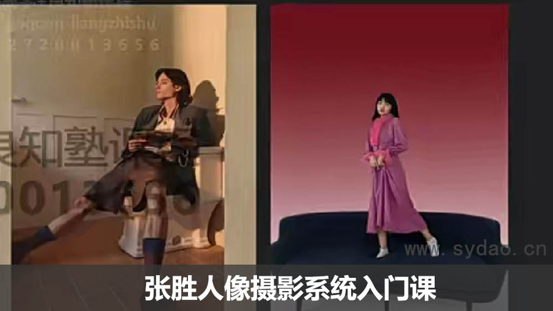 张胜人像摄影系统入门视频课程教程