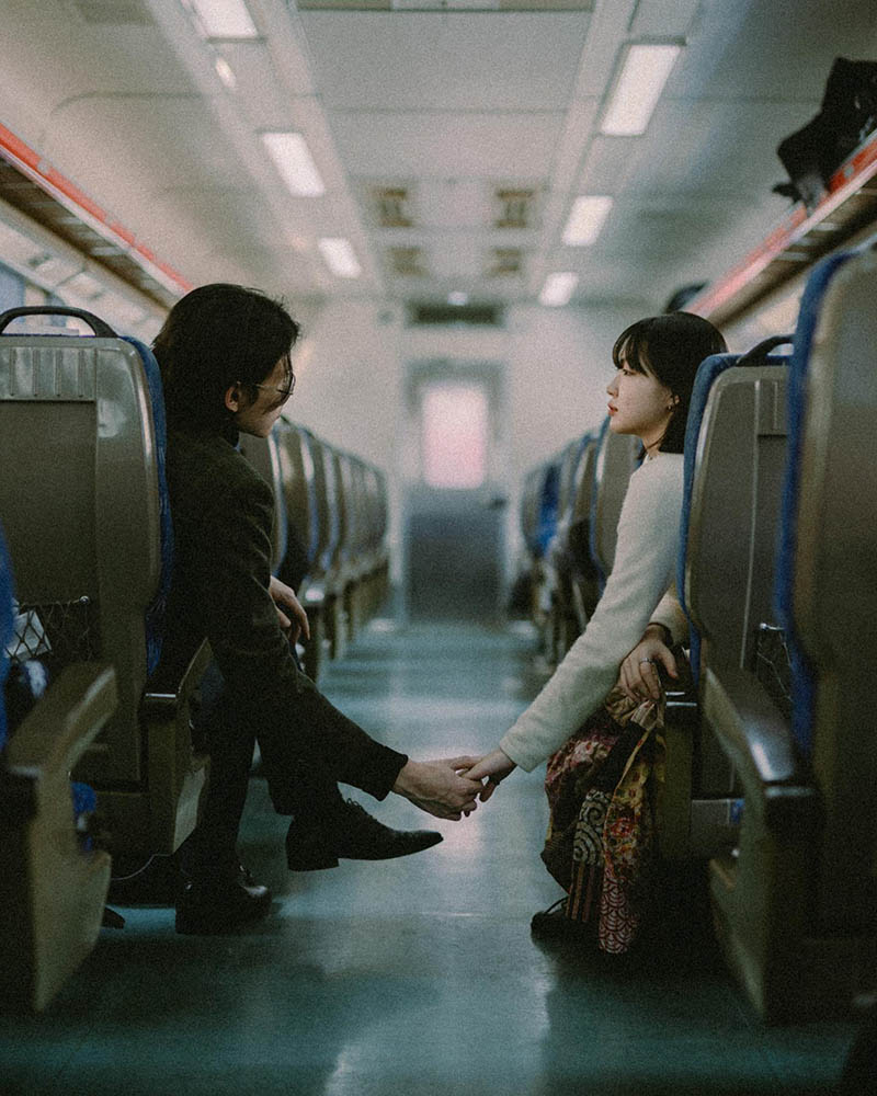 复古胶片情绪人像摄影作品图片欣赏，韩国摄影师bin.cloud审美提升素材