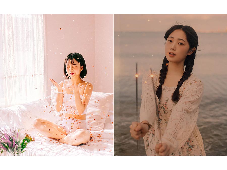 韩国美少女胶片人像摄影作品图片欣赏，韩国摄影师Daram_kk.daram审美提升素材