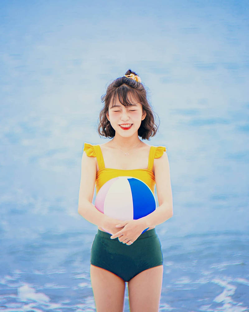 韩国美少女胶片人像摄影作品图片欣赏，韩国摄影师Daram_kk.daram审美提升素材