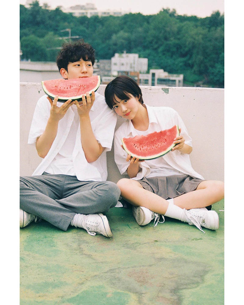 胶片风格胶片人像少女摄影作品图片欣赏，韩国摄影师next_bus审美提升素材