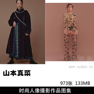 973张国外欧美商业时尚人像摄影作品欣赏，日本摄影师山本真菜作品集图片素材 
