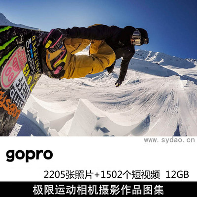 2250张极限运动照片摄影作品欣赏，1502个极限运动短视频mp4，Ins账号@GoPro运动相机品牌作品集图片素材