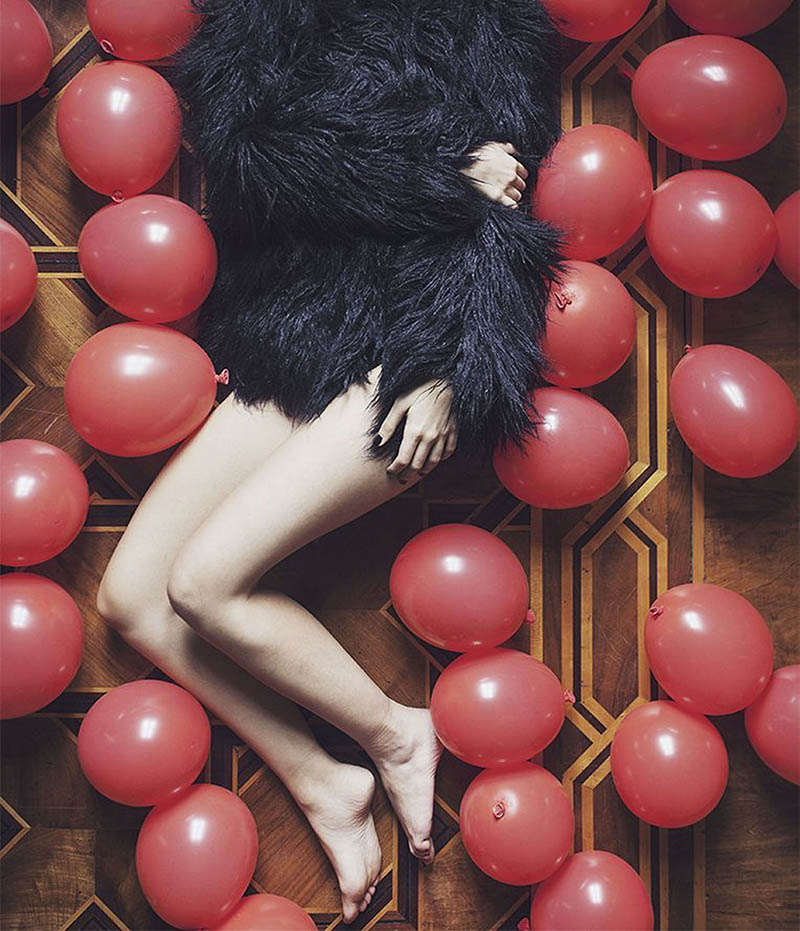 朦胧感细节模糊油画质感人像摄影作品欣赏，ins意大利摄影师Giuseppe Gradella作品集图片素材