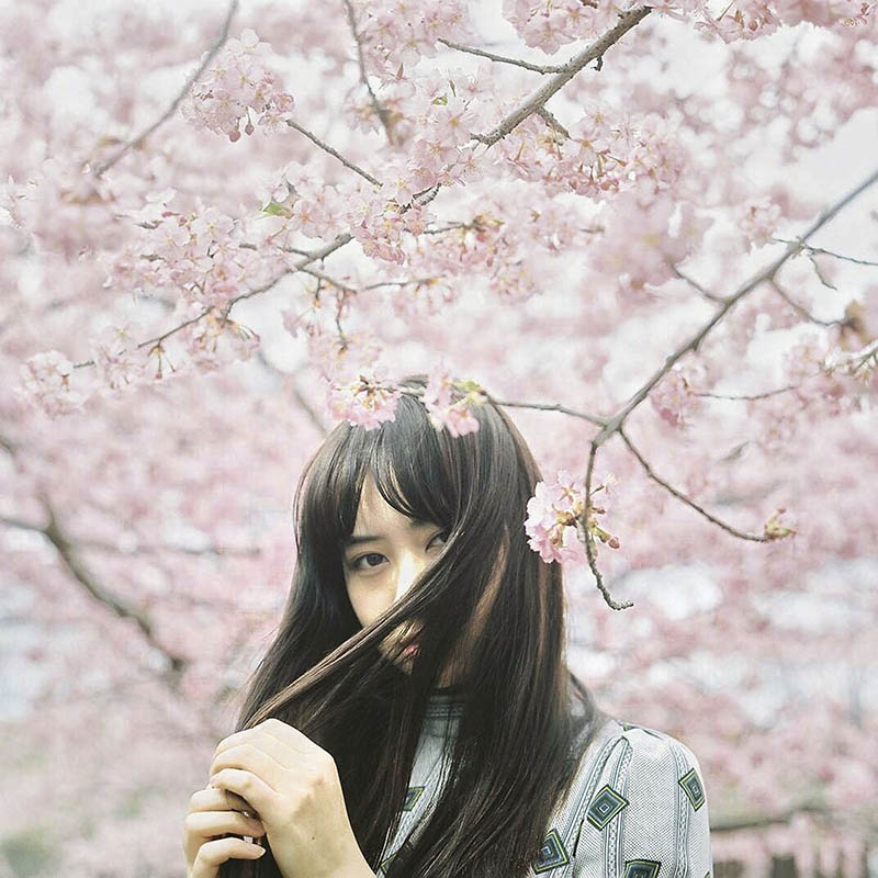 日系清新治愈风格日本少女女孩写真摄影作品欣赏，ins摄影师you__0427作品集图片素材