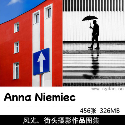 456张黑白风光、城市光影街景街头摄影作品图集欣赏，波兰摄影师Anna Niemiec作品集图片素材