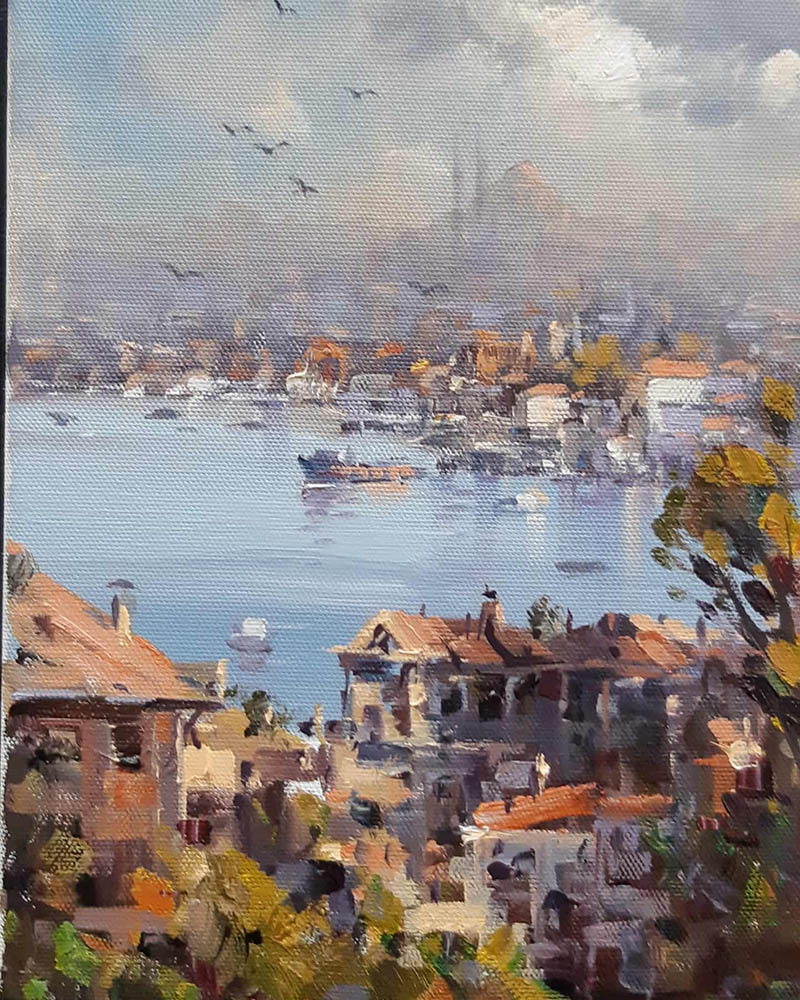唯美风光、静物、人像油画图集欣赏，画家Ressam İlhan Kılınç作品集