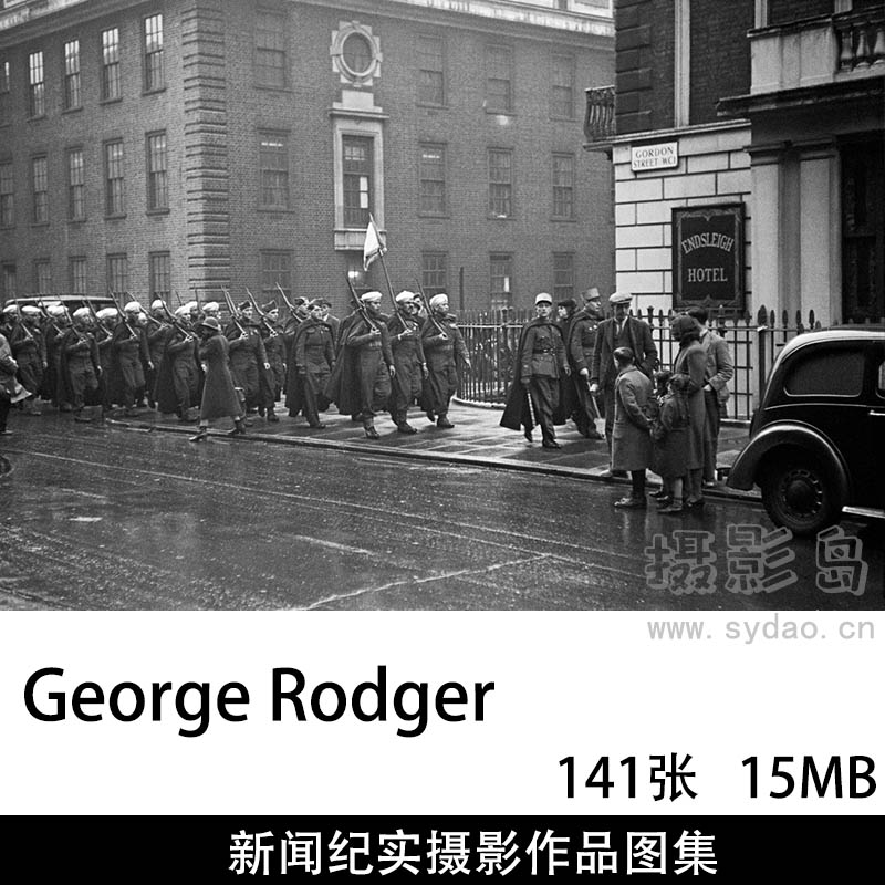 141张新闻黑白纪实摄影作品图集欣赏，马格南摄影师George Rodger（乔治・罗杰）作品集图片素材