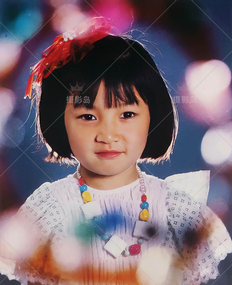 八九十年代可爱纯真复古怀旧胶片风格儿童写真照片