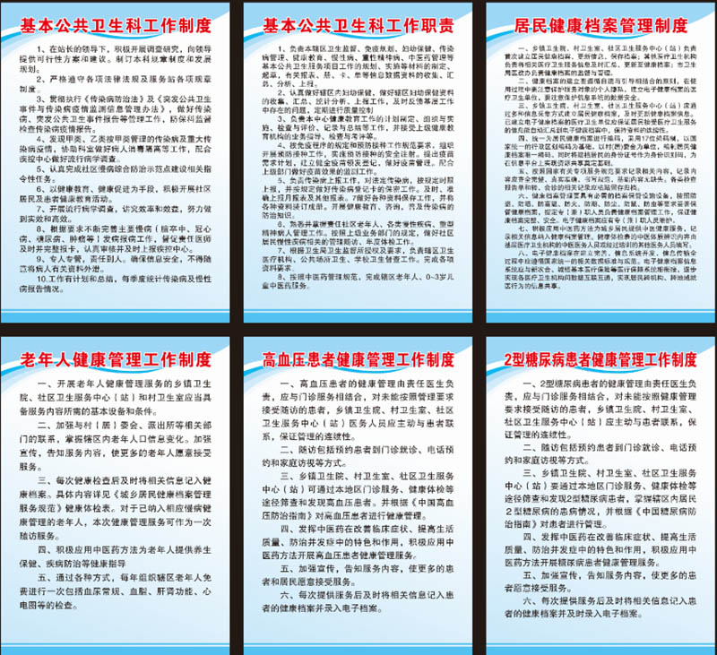 医院中医馆工作制度管理制度墙贴cdr源文档