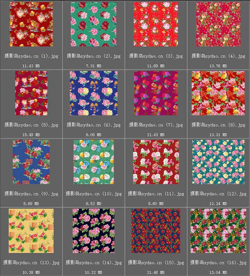 80年代床单窗帘桌布花朵老花布底纹背景布料ai、jpg大图、传统花免扣图片